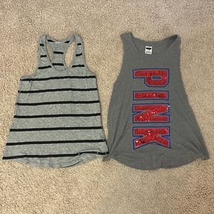 PINK - Set of 2 - Sequin Tank Tops